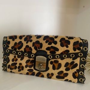 Rafe New York Leopard Print Clutch Purse